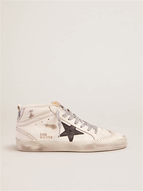 mid star golden goose sneakers.